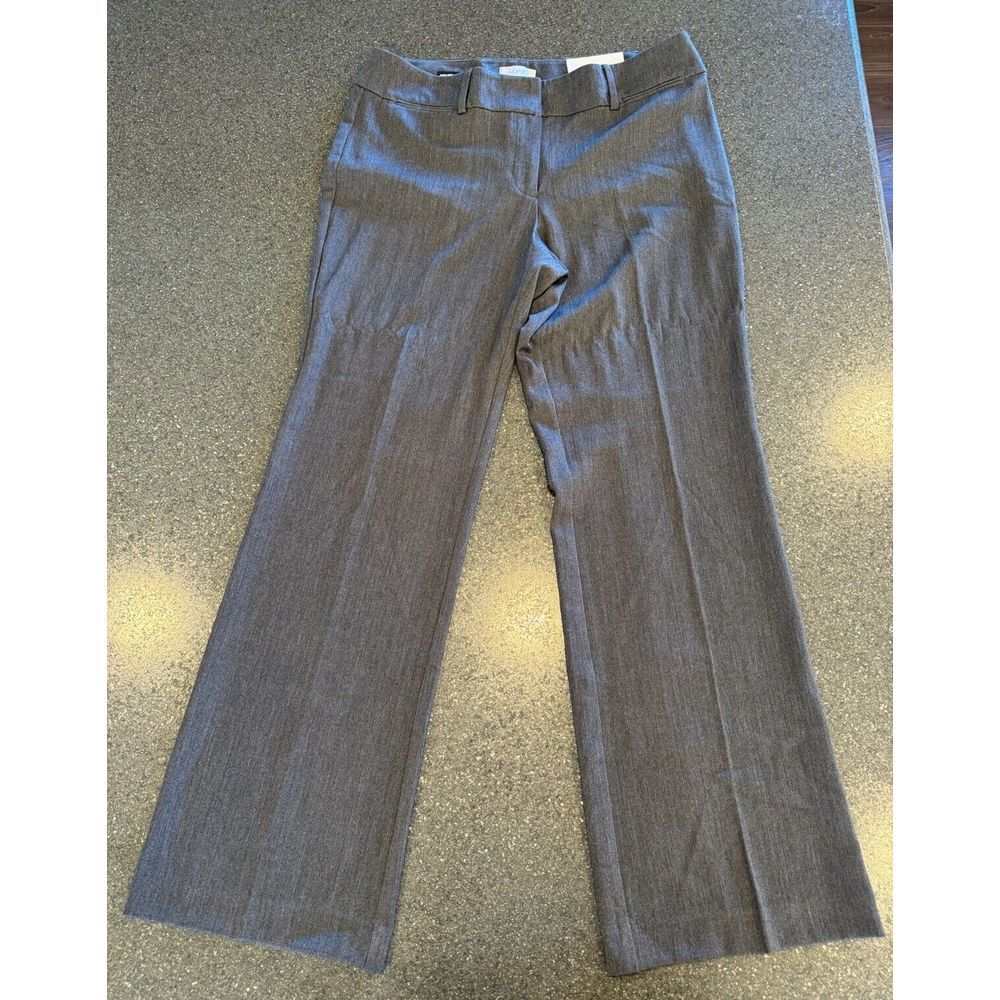 Anne Taylor Curvy Dress Trouser Size 12 Grey Business Casual